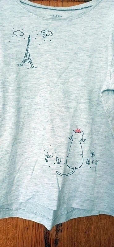 Light grey t-shirt size 5 years Kiabi brand long sleeves – photo 3